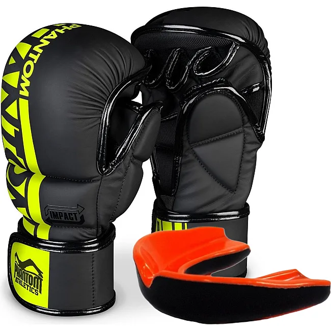 Перчатки для ММА Phantom APEX Sparring NEON (капа в подарок)