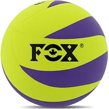 Волейбольный мяч FOX 2018-2024 №5 PU-фиолетовый (Лимонный-фиолетовый)