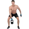 Гиря тренировочная цельная
 с хромированной ручкой LiveUp LP8043-12 вес 12кг