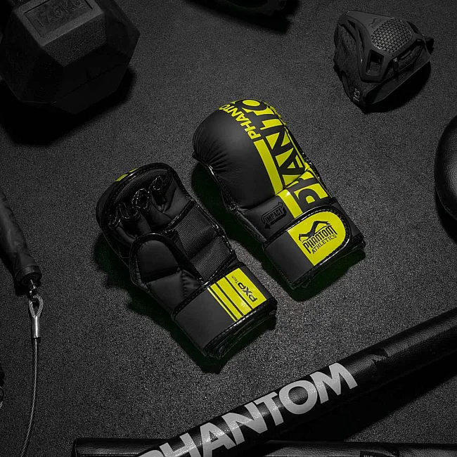 Перчатки для ММА Phantom APEX Sparring NEON (капа в подарок)