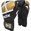 Боксерские перчатки RDX F7 Ego Black Golden (капа в комплекте)