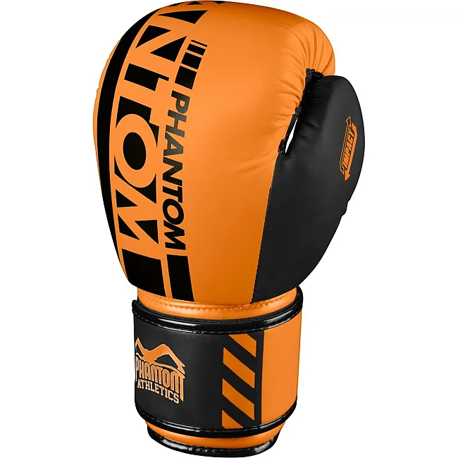 Боксерские перчатки Phantom APEX Neon Orange (капа в подарок)