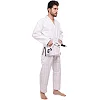 Кимоно для для бразильского джиу-джитсу BJJ белое куртка штаны и пояс CORE CO-3137-A 140 см
-180см