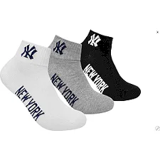 Носки New York Yankees 3 pk Quarter