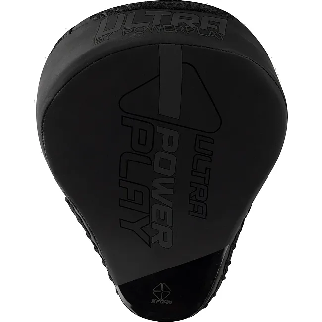 Лапы боксерские PowerPlay 3044 Pro Carbon Ultra Series Черные PU