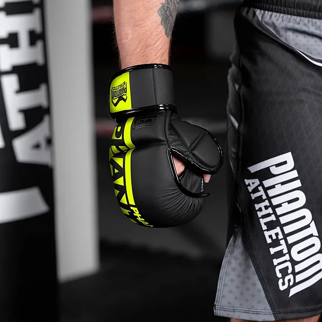 Перчатки для ММА Phantom APEX Sparring NEON (капа в подарок)