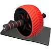 Ролик для пресса POWER SYSTEM PS-4107 Full Grip AB Red + коврик Red/Black