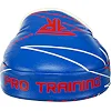 Лапа боксерская изогнутая тренировочная кожа FISTRAGE PRO TRAINING VL-9351 17х4х22см 2штуки (Синий)