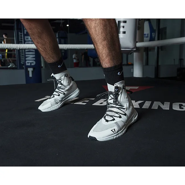 Боксерки для бокса TITLE Boxing High Point White Black