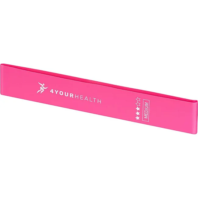 Фитнес резинки набор из 5шт 4YOURHEALTH Mini Band Fitness 2662 (от 1 до 20кг.) розовый