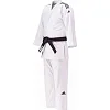 Кимоно для дзюдо Adidas Champion 2 с лицензией IJF (белый/черные полосы, J750W)