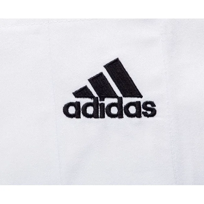 Кимоно для дзюдо Adidas Champion 2 с лицензией IJF (белый/черные полосы, J750W)