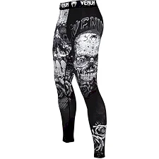 Компрессионные штаны VENUM Santa Muerte 3.0 Black White