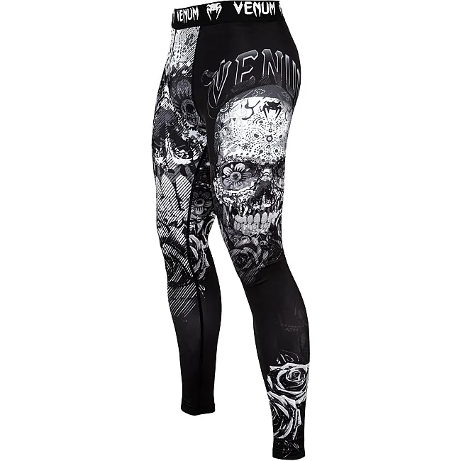 Компрессионные штаны VENUM Santa Muerte 3.0 Black White