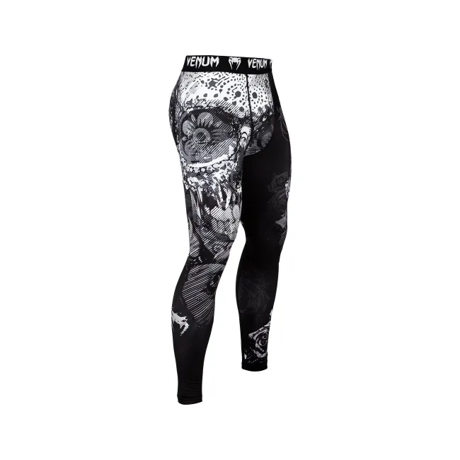 Компрессионные штаны VENUM Santa Muerte 3.0 Black White