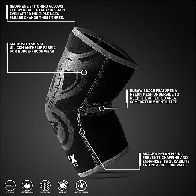 Налокотник спортивний неопреновий RDX L/XL (1 шт)