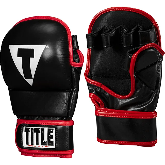Перчатки для единоборств TITLE MMA Perform Safe Spar Glove 2.0 Black Red