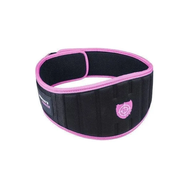 Пояс для становой тяги POWER SYSTEM PS-3210 Woman’s Power неопреновый Pink
