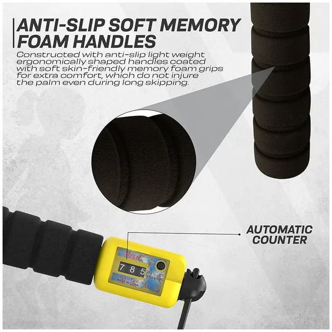 Скакалка RDX FP 3m Adjustable Skipping with Counter