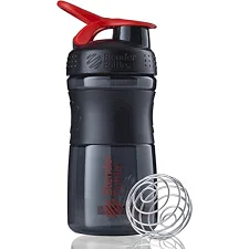 Спортивный шейкер-бутылка BLENDERBOTTLE SportMixer Flip 20oz/590мл Black/Red
