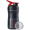 Спортивный шейкер-бутылка BLENDERBOTTLE SportMixer Flip 20oz/590мл Black/Red