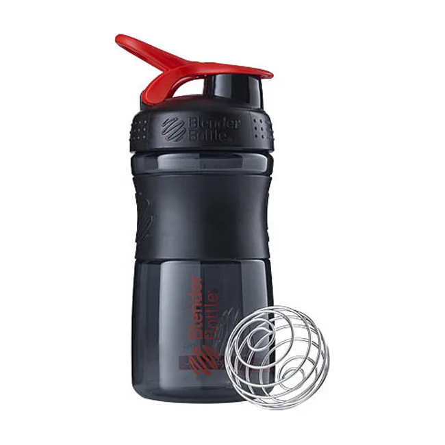 Спортивный шейкер-бутылка BLENDERBOTTLE SportMixer Flip 20oz/590мл Black/Red