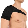 Бандаж для плеча компрессионный фиксатор плечевого сустава Shoulder Support SIBOTE ST-7493-R правый 1шт (Черный)