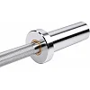 Гриф для гантели хромированный с замками ZELART TA-9695-28 (Хром)