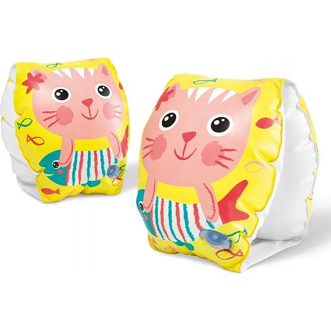 Нарукавники для плавания Intex 56665 Happy Kitten, 20 x 15 см