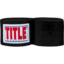 Бинти для боксу TITLE Classic Mexican 180" 2.0 Black (4.5м.)