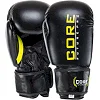 Перчатки для бокса PU CORE BO-8541 (Черный-салатовый)