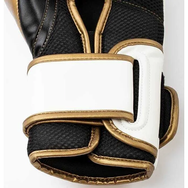 Боксерські рукавиці Everlast POWERLOCK 2R TRAINING GLOVE білий, золотий 12 унцій