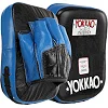 Лапа боксерская изогнутая тренировочная кожа YOKKAO YKO-217 (Черный-синий)