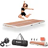 Надувной коврик Airtrack inSPORTline Airstunt 300x100x10 см, бежевый