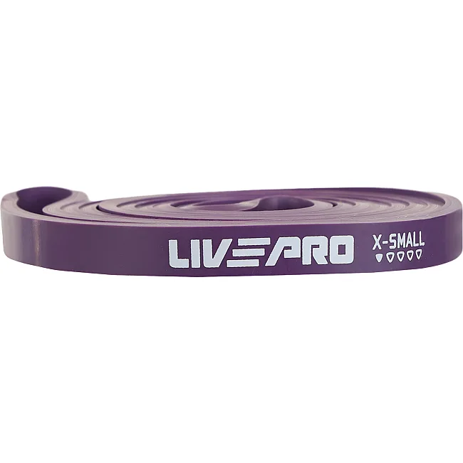 Резина петля для подтягиваний LiveUp SUPER BAND LP8410-XS 7-16кг (Фиолетовый)