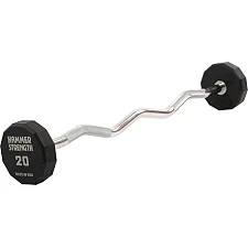 Штанга неразборная с фиксированным весом изогнутая PEV HAMMER STRENGHT TA-9978-20 (Черный)