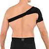 Бандаж для плеча компрессионный фиксатор плечевого сустава Shoulder Support SIBOTE ST-7493-R правый 1шт (Черный)