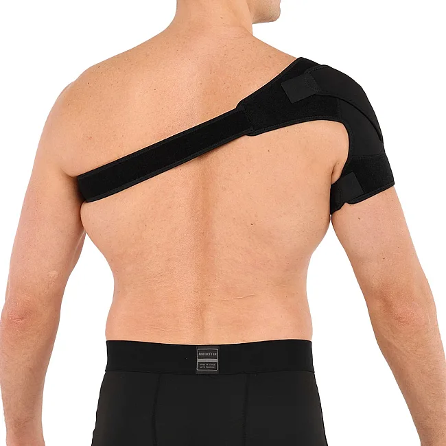 Бандаж для плеча компрессионный фиксатор плечевого сустава Shoulder Support SIBOTE ST-7493-R правый 1шт (Черный)