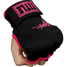Бинт-перчатки TITLE Boxing Attack Nitro Speed Wraps Черные с розовым