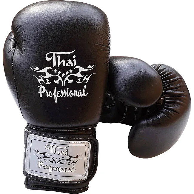 Боксерские перчатки Thai Professional BG5VL Черные