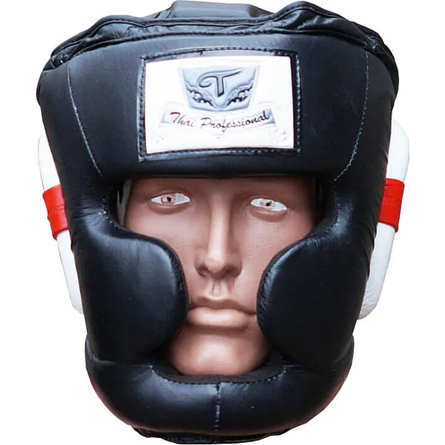 Боксерский шлем Thai Professional HG1L Черный