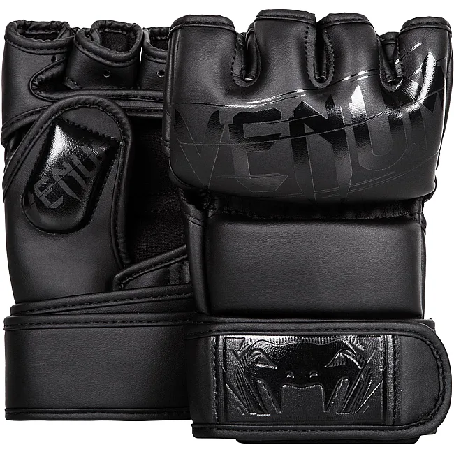 Перчатки MMA Venum Undisputed 2.0 Черные матовые
