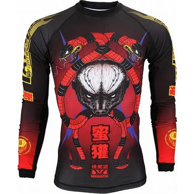 Рашгард с длинным рукавом Tatami Fightwear Honey Badger V3 Принт