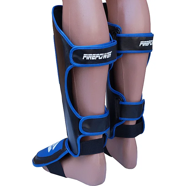 Защита голени и стопы (Щитки) FirePower FPSGA6 2.0 Черные с синим