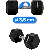 Гантель шестигранная THUNDER 17,5 кг (1шт)