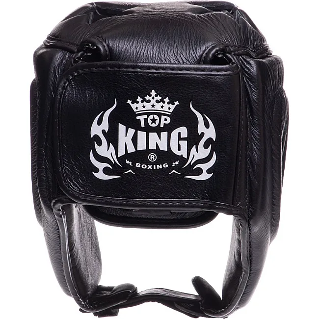 Шлем для бокса открытый кожаный TOP KING Super TKHGSC (Красный)
