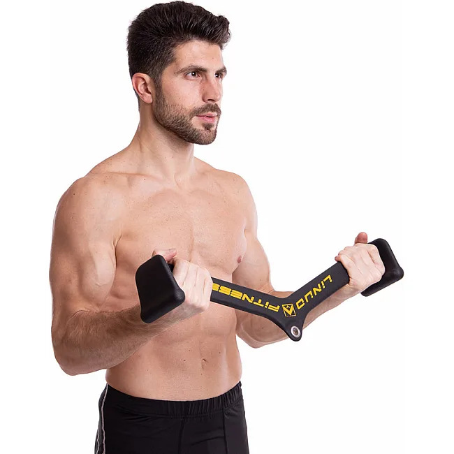 Рукоятка для тяги со средним хватом Mide Grip нескользящее покрытие LINUO FITNESS TA-3700-50 61см