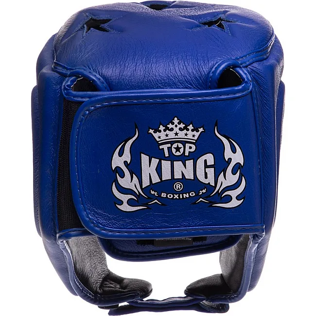 Шлем для бокса открытый кожаный TOP KING Super TKHGSC (Красный)
