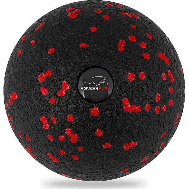 Масажний м'яч PowerPlay PP-4350 Epp Massage Ball (d8) Чорно/Червоний