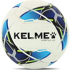 Футбольный мяч KELME VORTEX 21.1 8101QU5003-9113-4 №4 PU (Белый-синий)